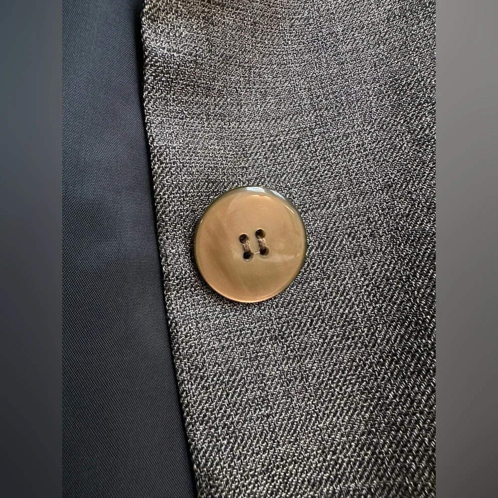 Talbots Collection Italian Fabric Wool Overcoat Shimmer Blazer Jacket Size 2P